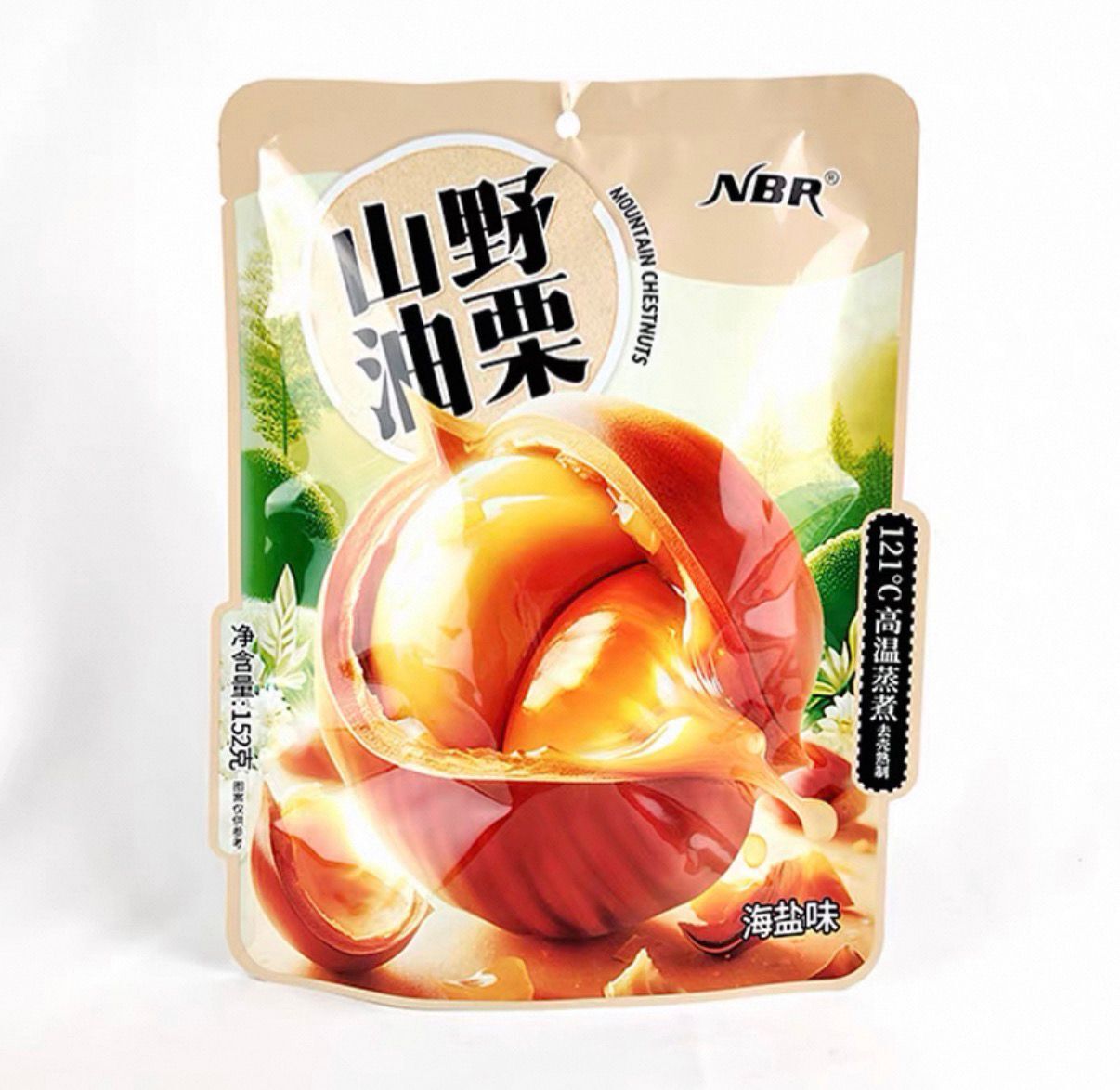 (4827) NBR 𝗦𝗘𝗔 𝗦𝗔𝗟𝗧 山野油栗152g 獨立包裝