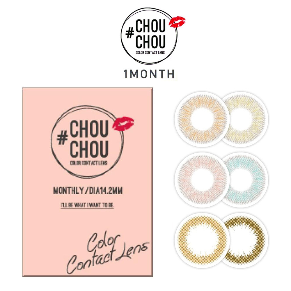 ChouChou 1 Month 美瞳 彩色 月拋 隱形眼鏡 1片