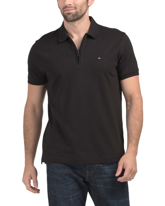 【預購】TOMMY HILFIGER Richard H101350 男裝Quarter拉鍊短袖 Polo 衫