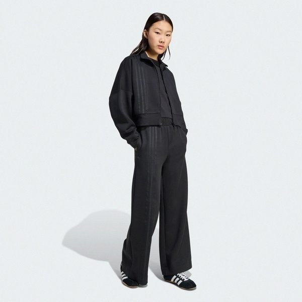 Adidas 愛迪達 3 Stripes Zipup JX2705 女 立領外套 運動外套 休閒穿搭 黑 亞版