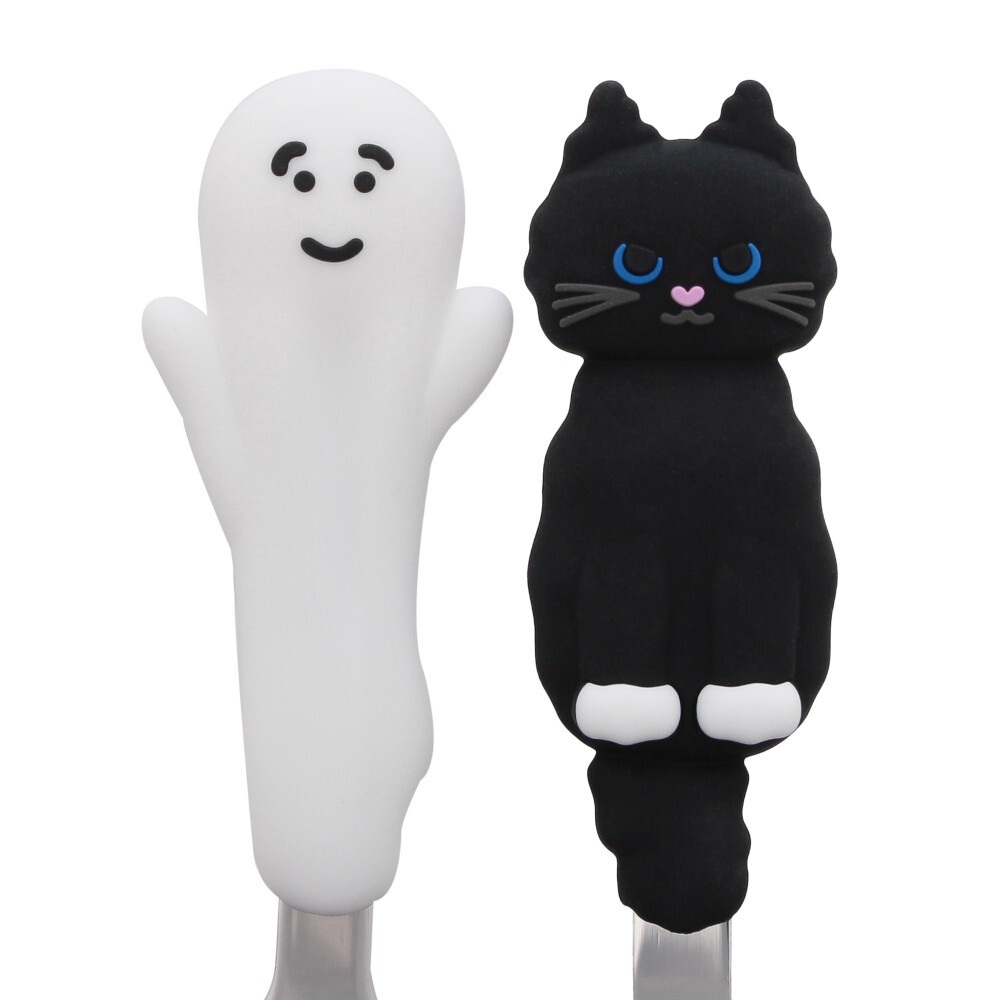 日本限定 starbucks 星巴克 Halloween Cutlery set 萬聖節 2025 貓咪 幽靈 餐具組