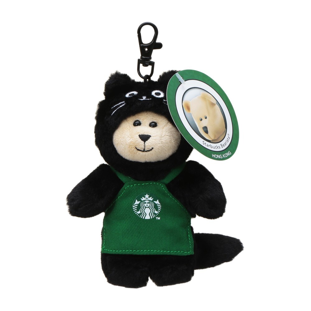 日本限定 starbucks 星巴克 Halloween Bearista Mini 萬聖節 2025 黑貓咪 小熊 公仔吊飾