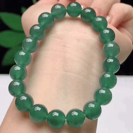 92339 翡翠冰藍水手串 (9.5mm直徑)