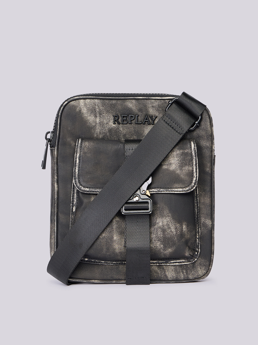 仿舊紮染斜背包