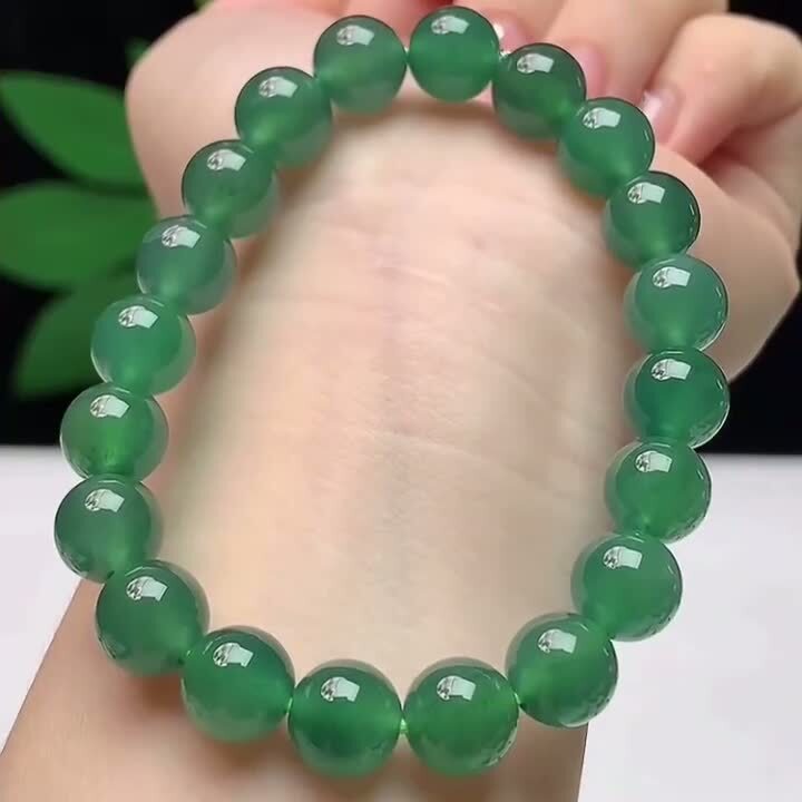 翡翠冰藍水手串 (9.5mm直徑),天然翡翠A玉, 緬甸玉, Jade, Jadeite