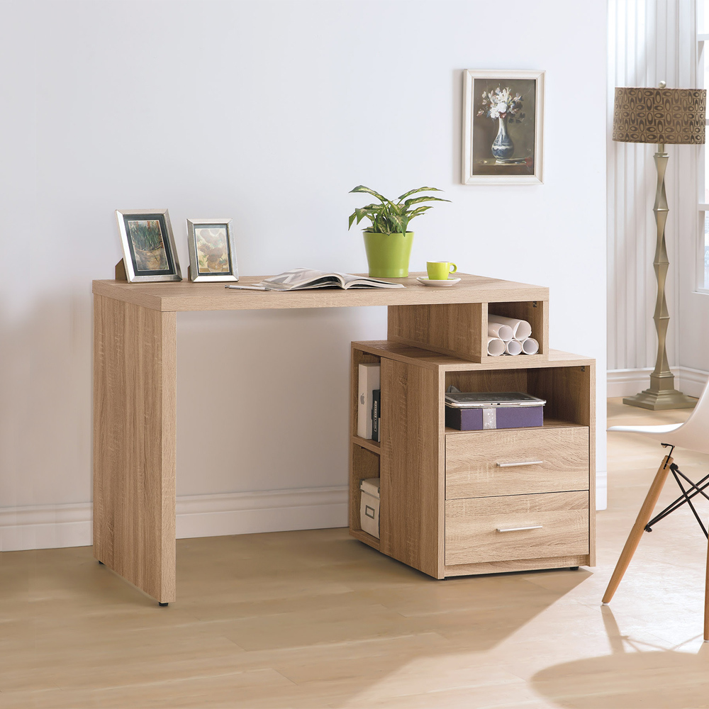 盧斯卡3.5尺多功能收納伸縮書桌/工作桌