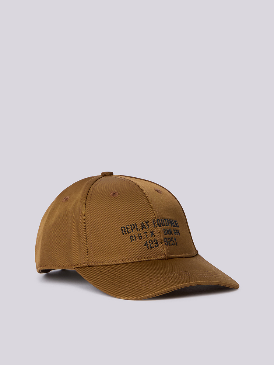 棕色刺繡棒球帽