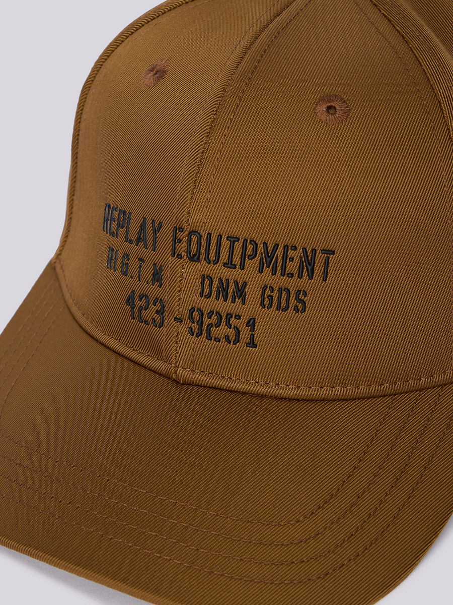 棕色刺繡棒球帽