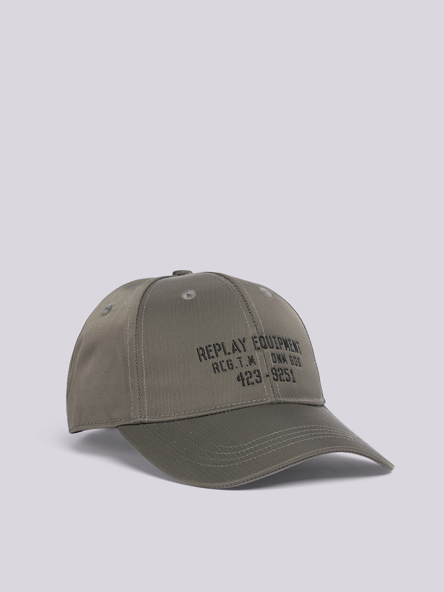 橄欖綠刺繡棒球帽