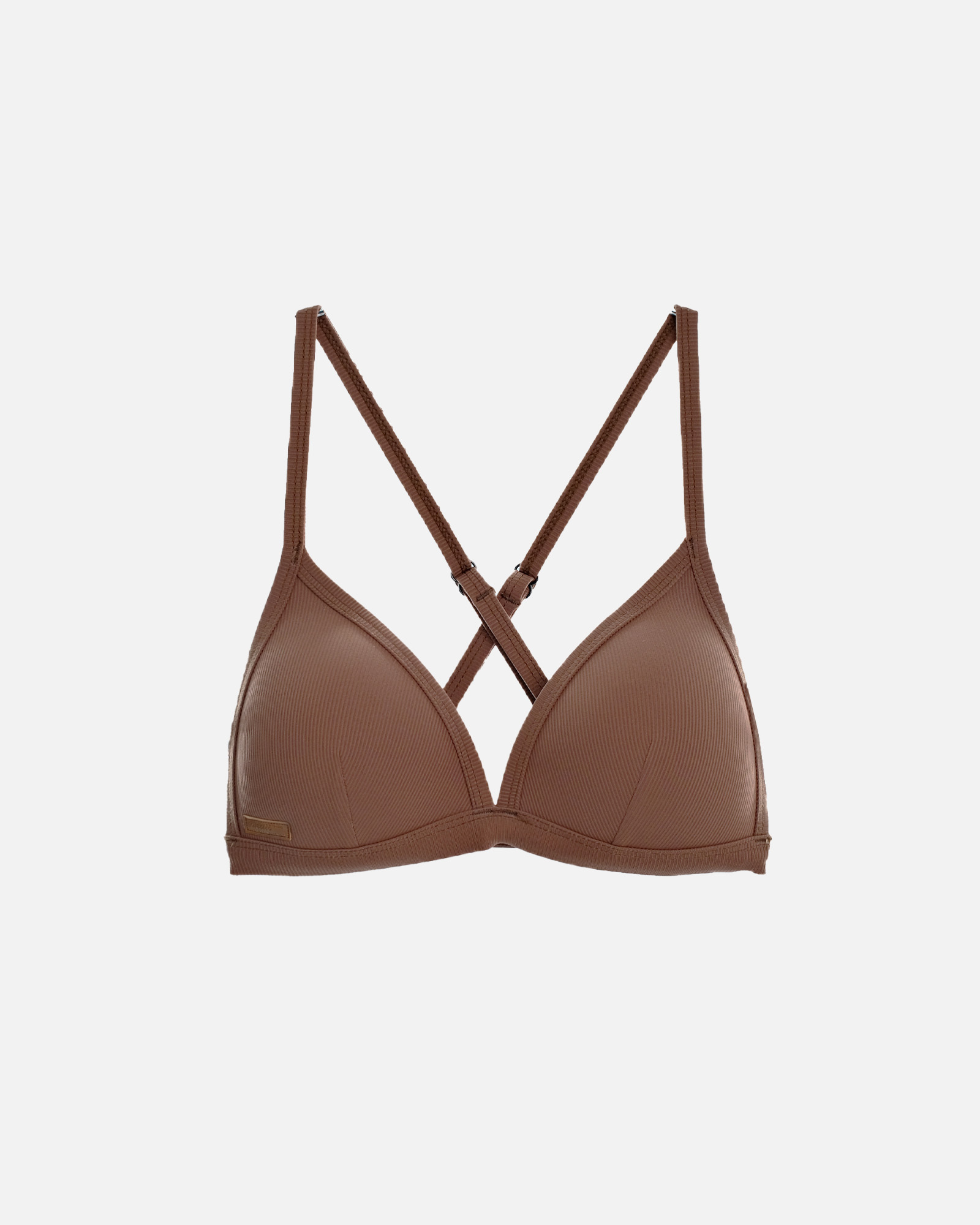 【羅紋咖啡糖】UPii 三角美胸可調式背勾上衣