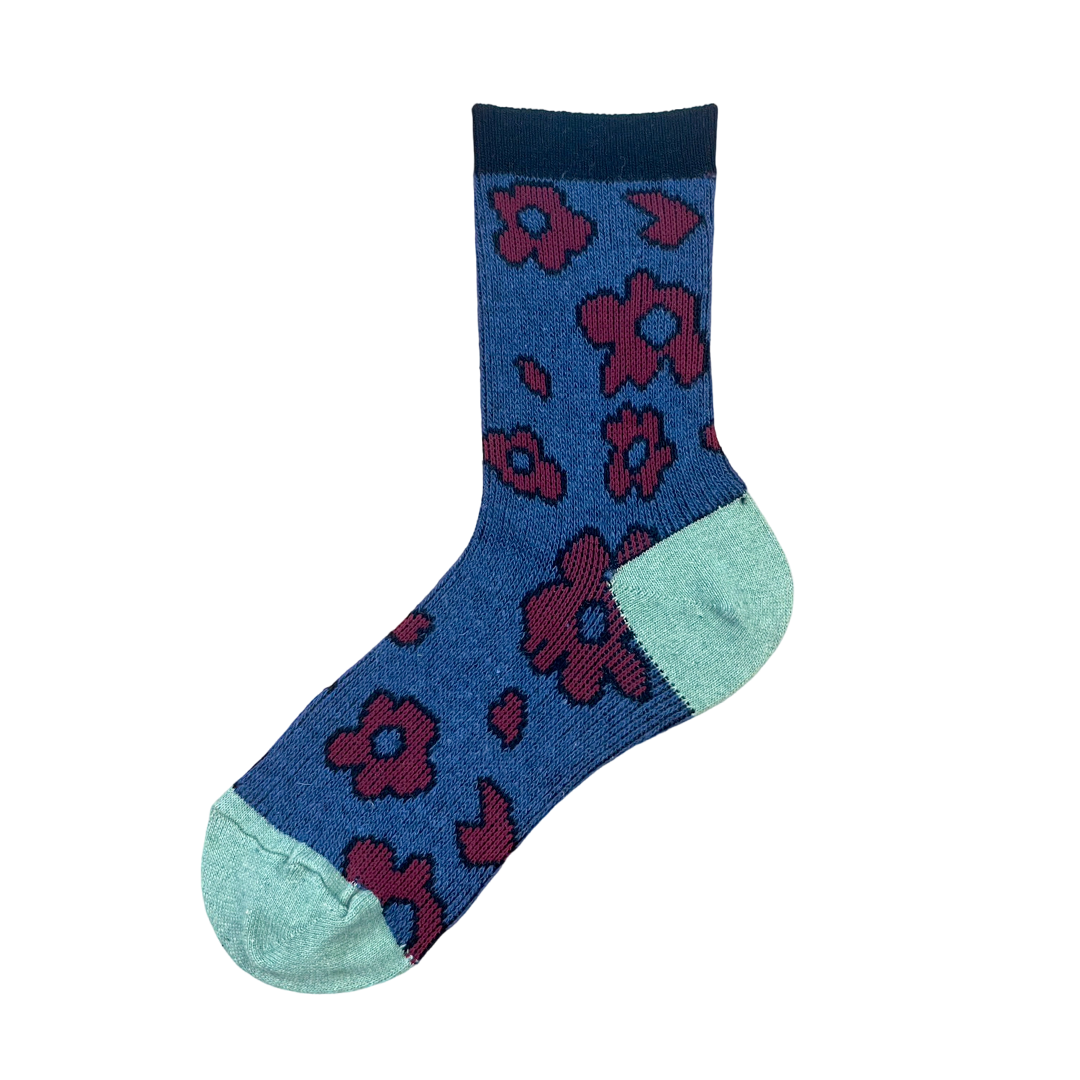 花朵中筒羊毛襪 女款 (6色) 44KK2017