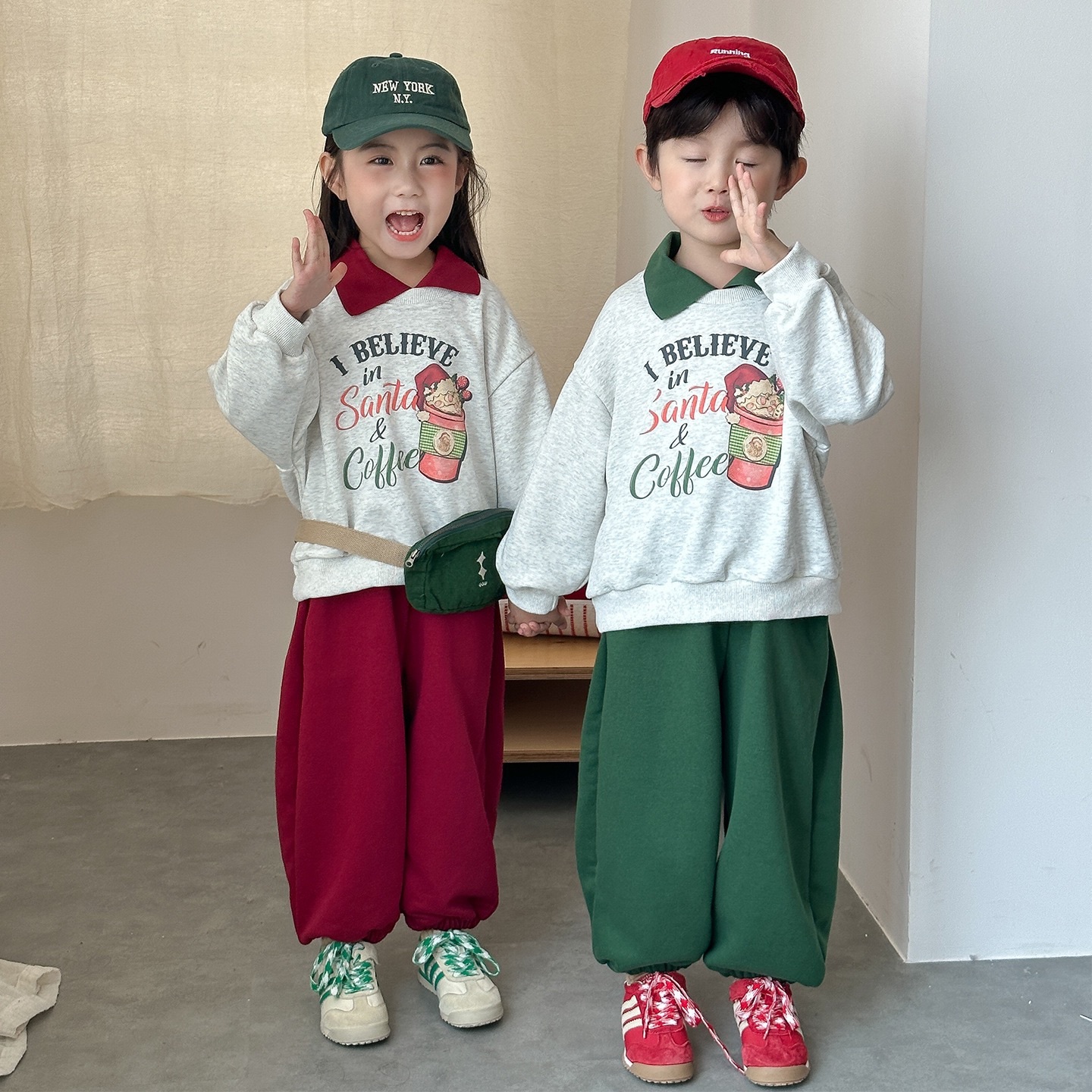 兄弟姐妹要一起穿_santa coffee套裝