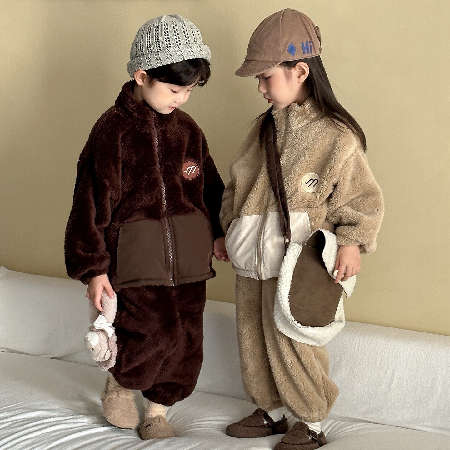 兄弟姐妹要一起穿_法蘭絨保暖套裝