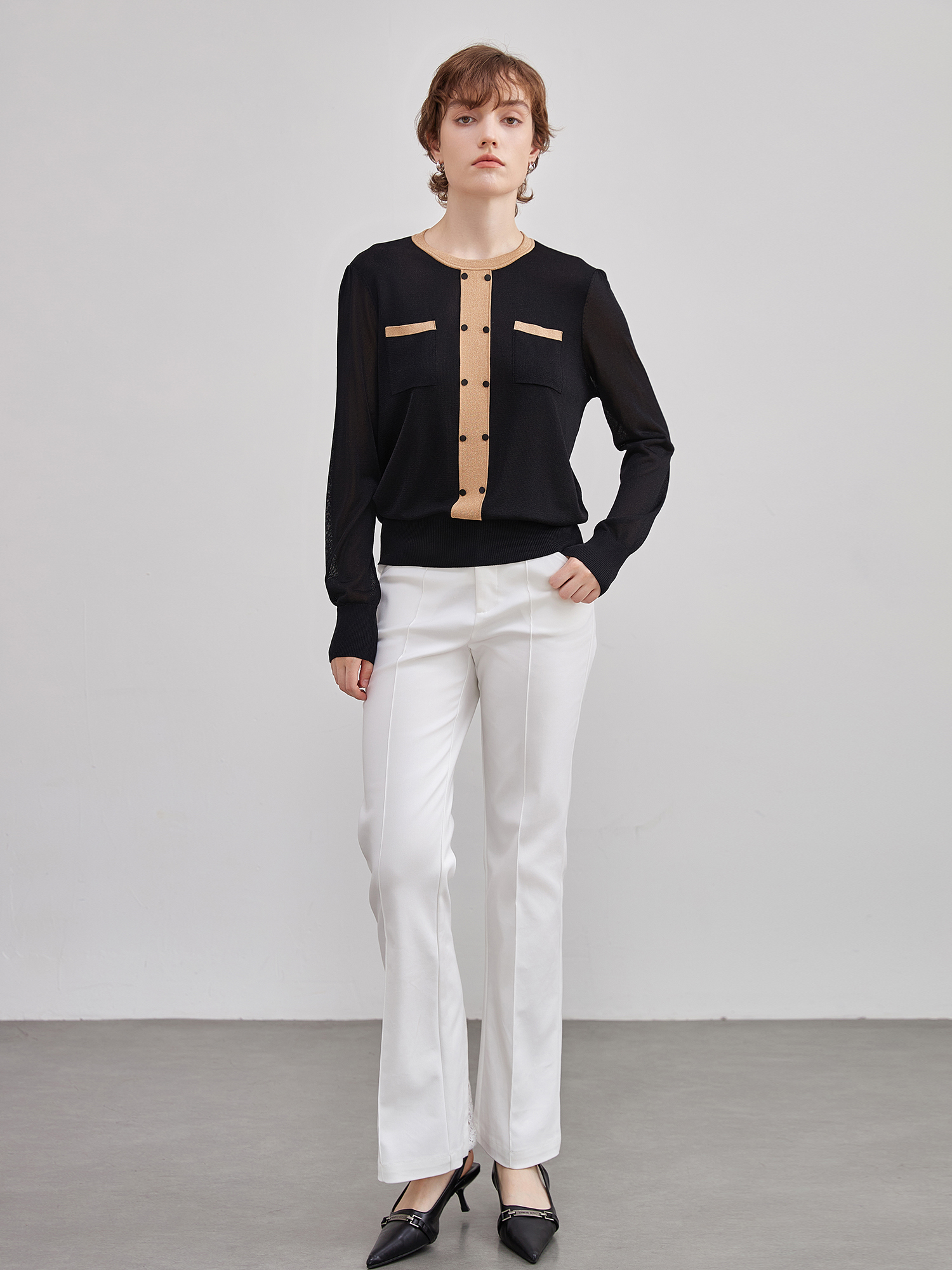 mi-tu 微喇西裝褲