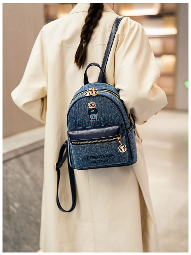 NEW牛仔風格後背包-現貨