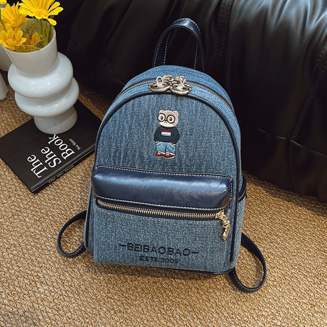 NEW牛仔風格後背包-現貨