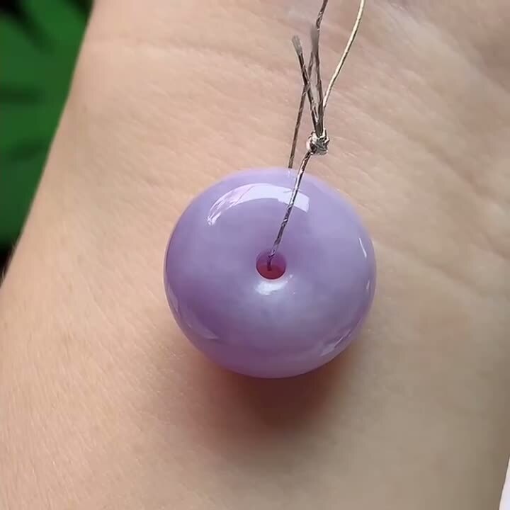 翡翠紫羅蘭甜甜圈,天然翡翠A玉, 緬甸玉, Jade, Jadeite
