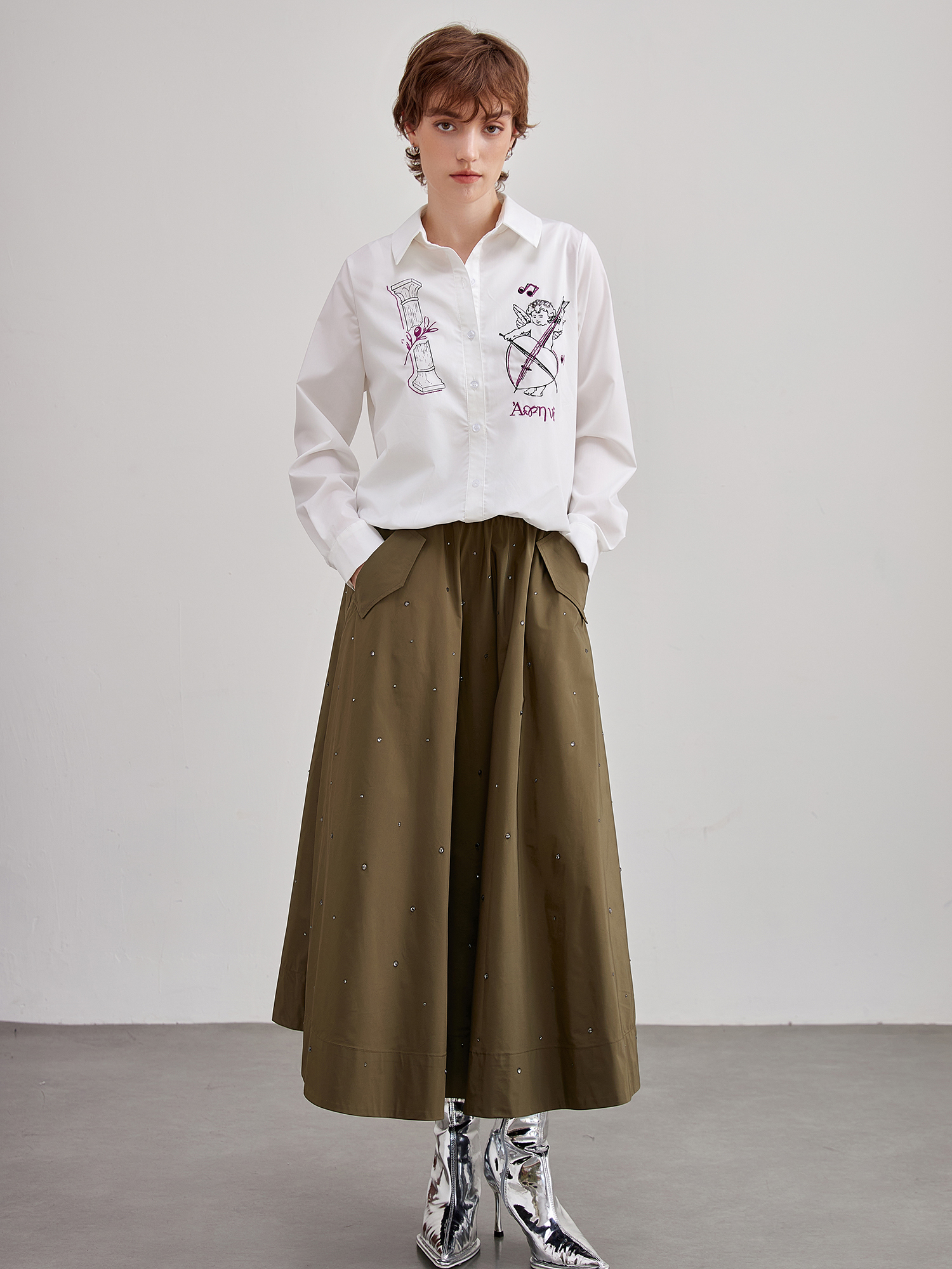 mi-tu閃鑽半身裙