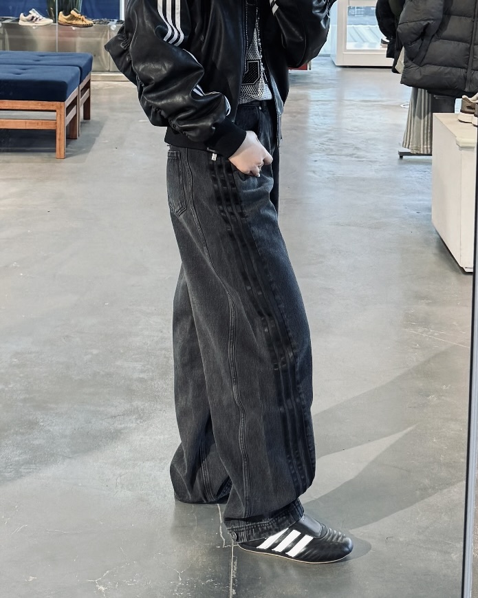 Adidas Adilenium Season 3 丹寧 牛仔 長褲 黑