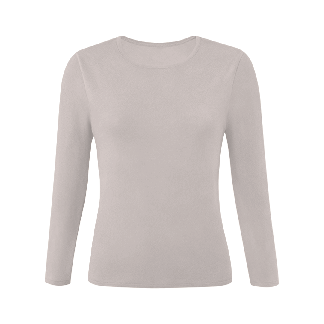 圓領山羊絨輕暖上衣 女款 (4色) 12YST2470C