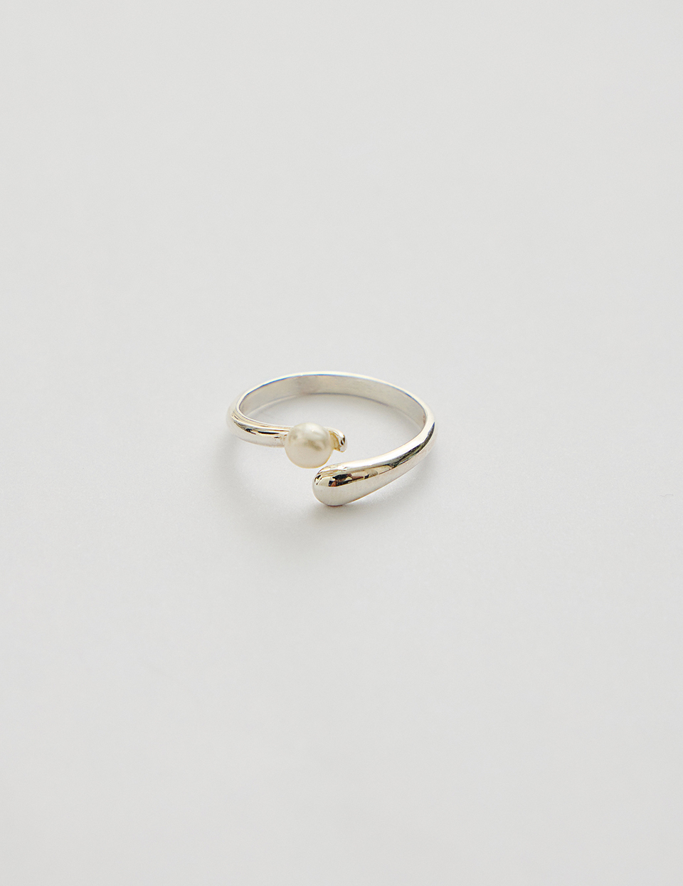 【925純銀】珍珠光點可調式戒指