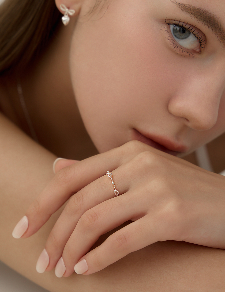 【925純銀】溫柔心語可調式戒指