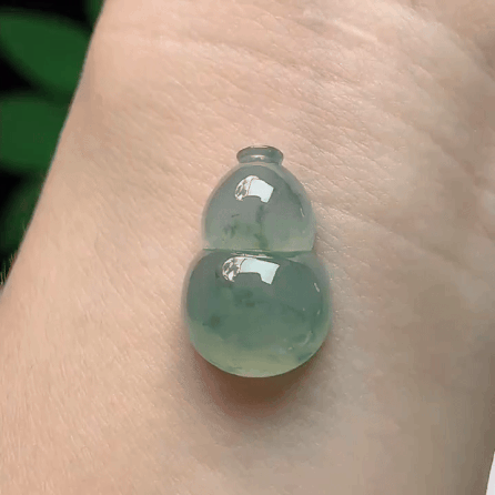 923363 翡翠冰種飄花葫蘆