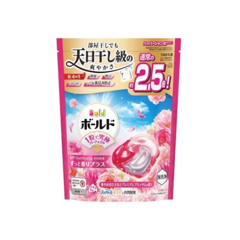 寶潔 BOLD 4D香氛抗菌洗衣球 牡丹花香 28粒 (Barcode: 4987176292612)