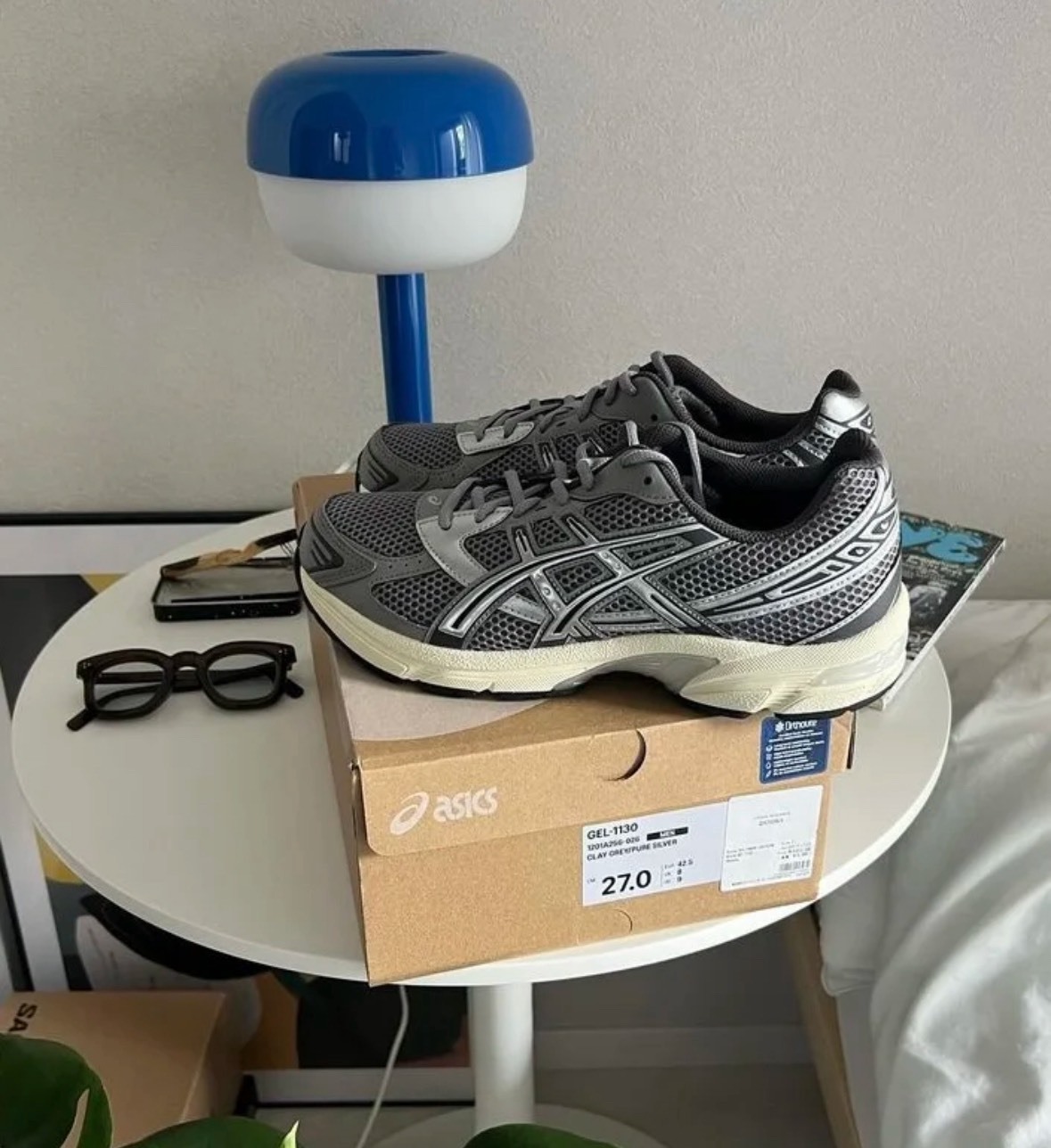 ASICS 慢跑鞋 GEL-1130 深灰銀 復古 運動鞋 男 1201A256026
