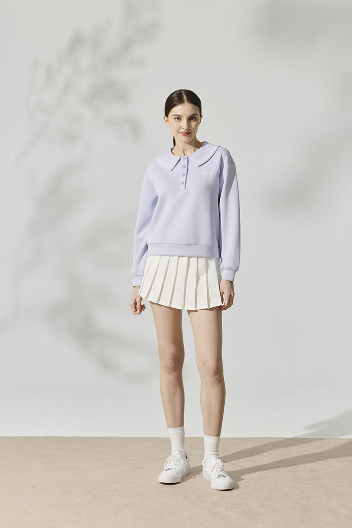 畫家領Polo女衫-暮霞紫