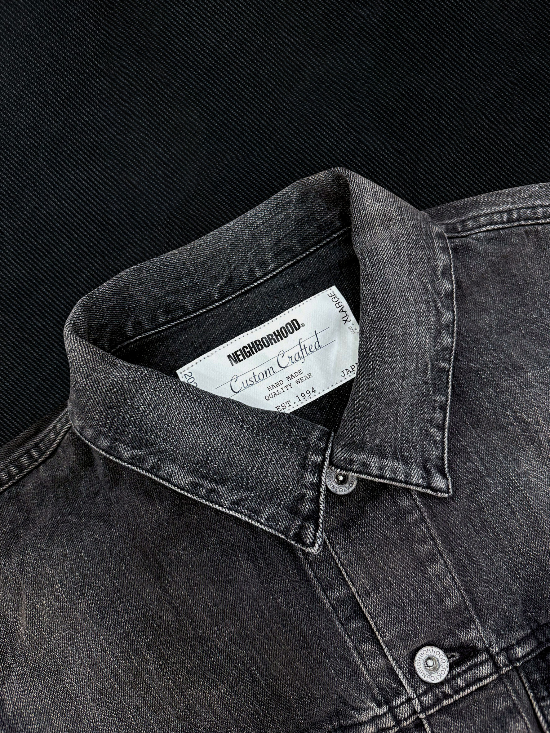 Neighborhood Washed Black Denim Type - 4 Jacket 牛仔外套 252XBNH-JKM03-BK