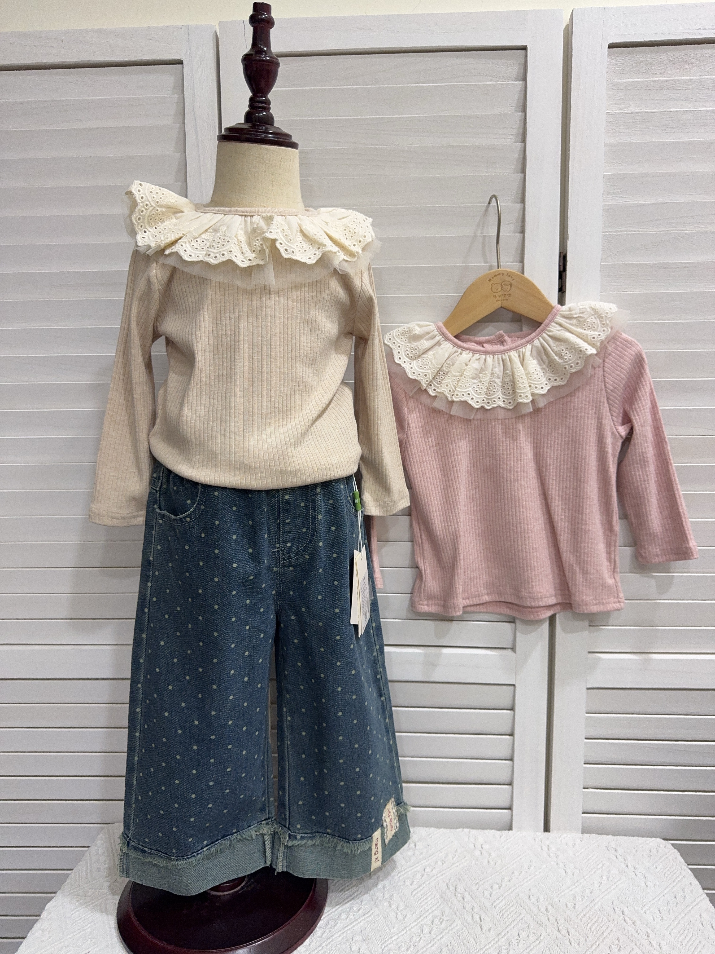 Q019大花領上衣c131