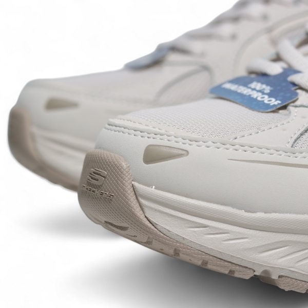 SKECHERS 健走鞋 EDGERIDE 米白 全防水 運動鞋 女 150498NAT