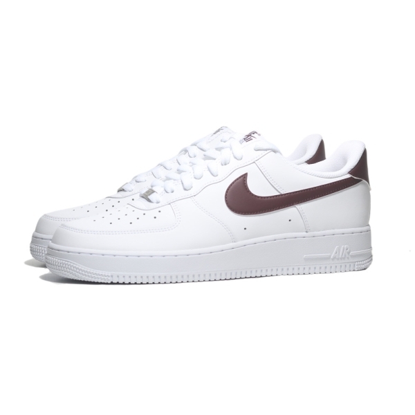 NIKE 休閒鞋 AF1 AIR FORCE 1 07 白 酒紅 基本款 男 FJ4146-112