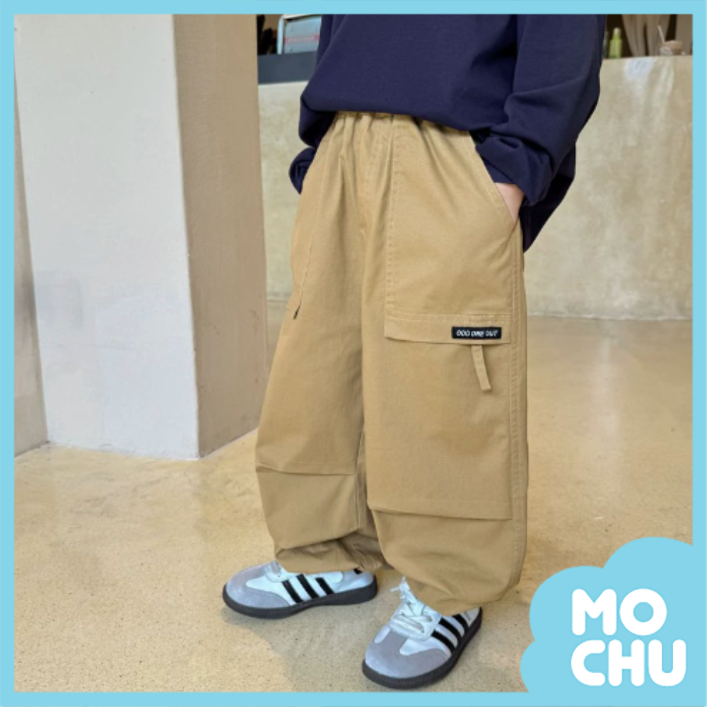 小黑標卡其工裝長褲