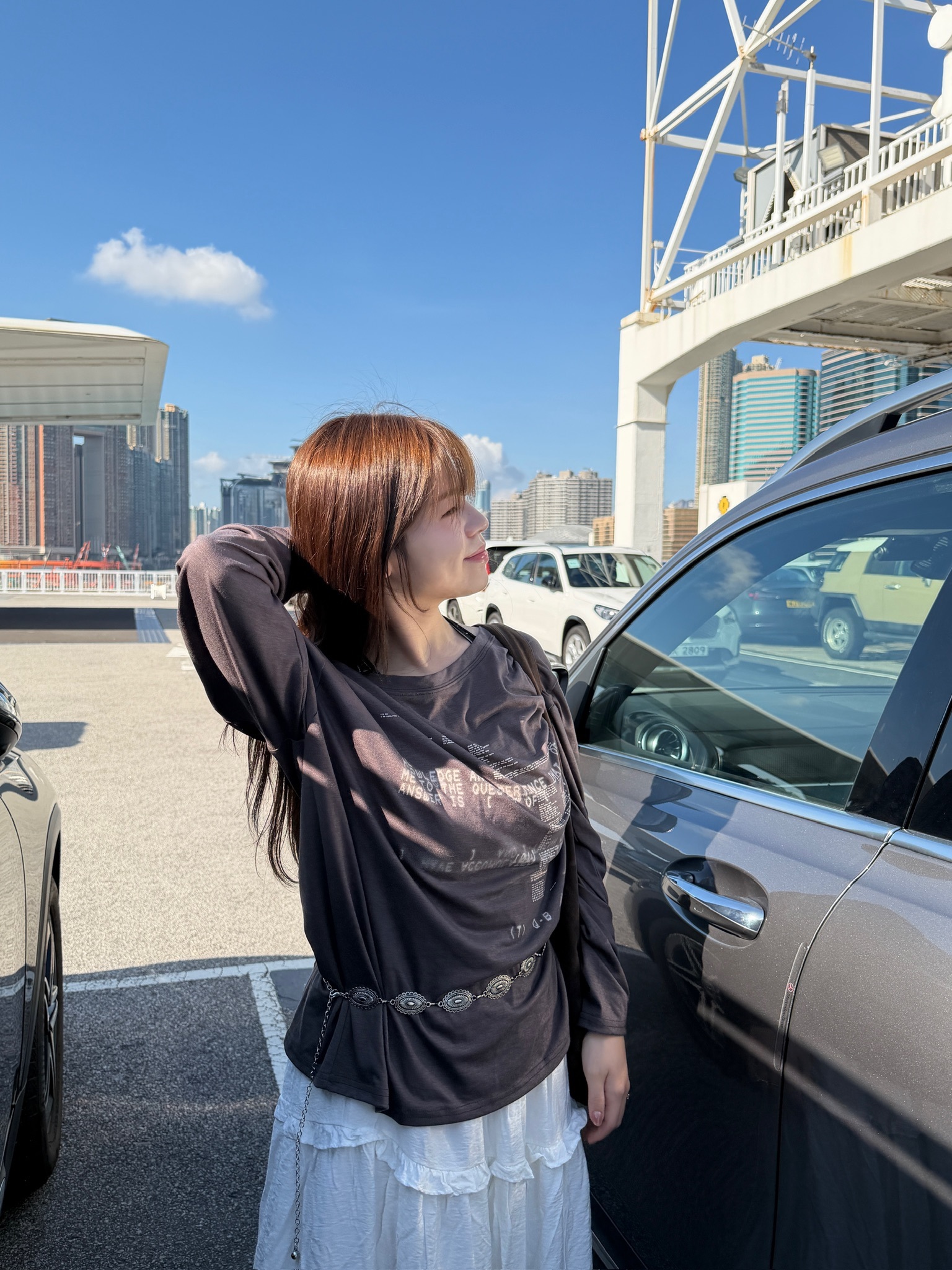 靚print！Oversized Cotton Top