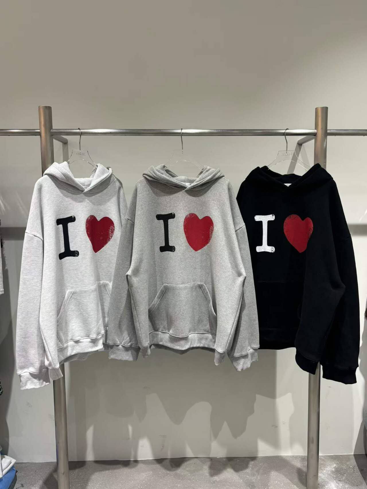 🥰K4902  ▶️愛心帽T 👉B:cm L:cm