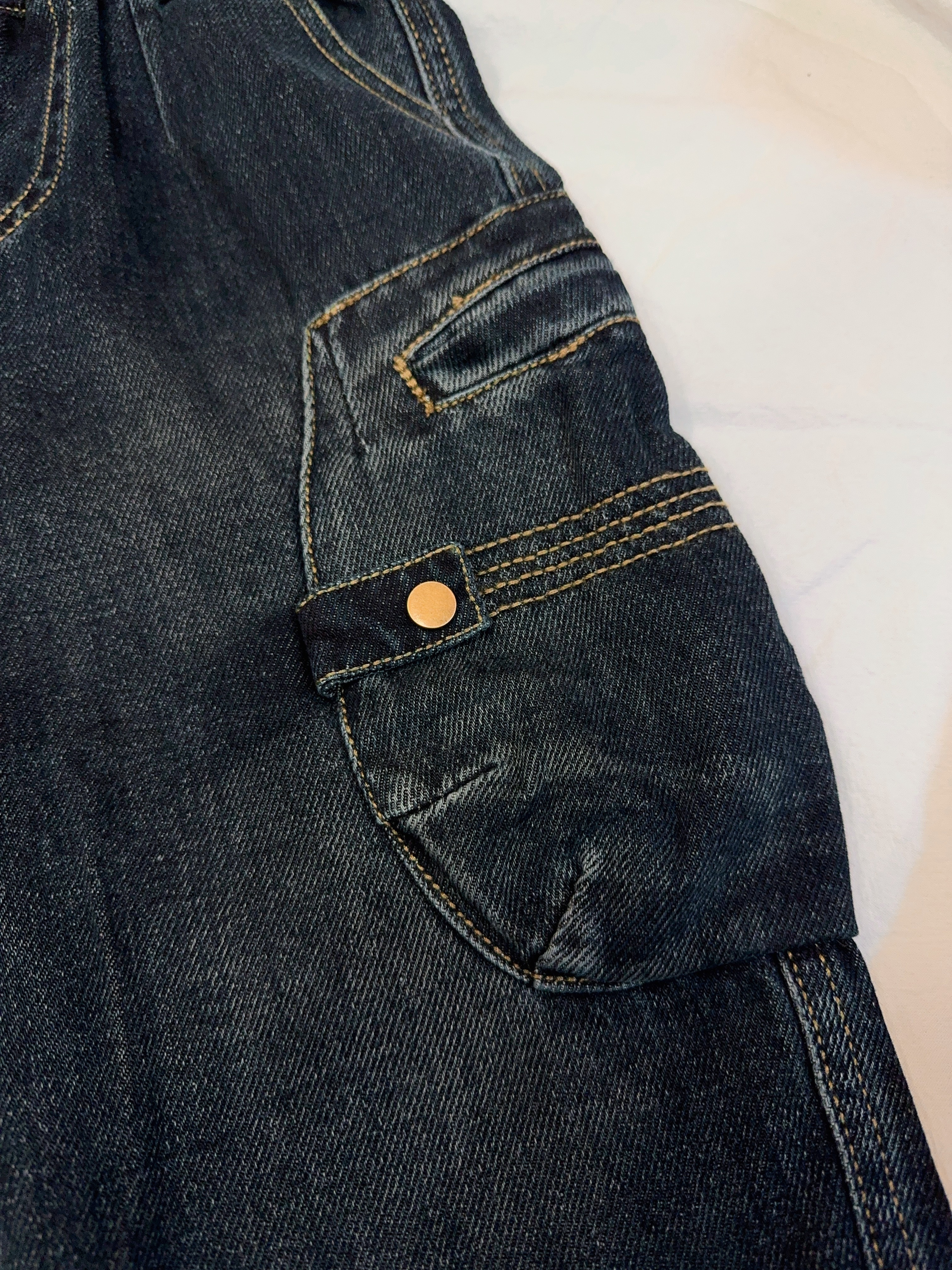 8805牛仔工裝褲c143