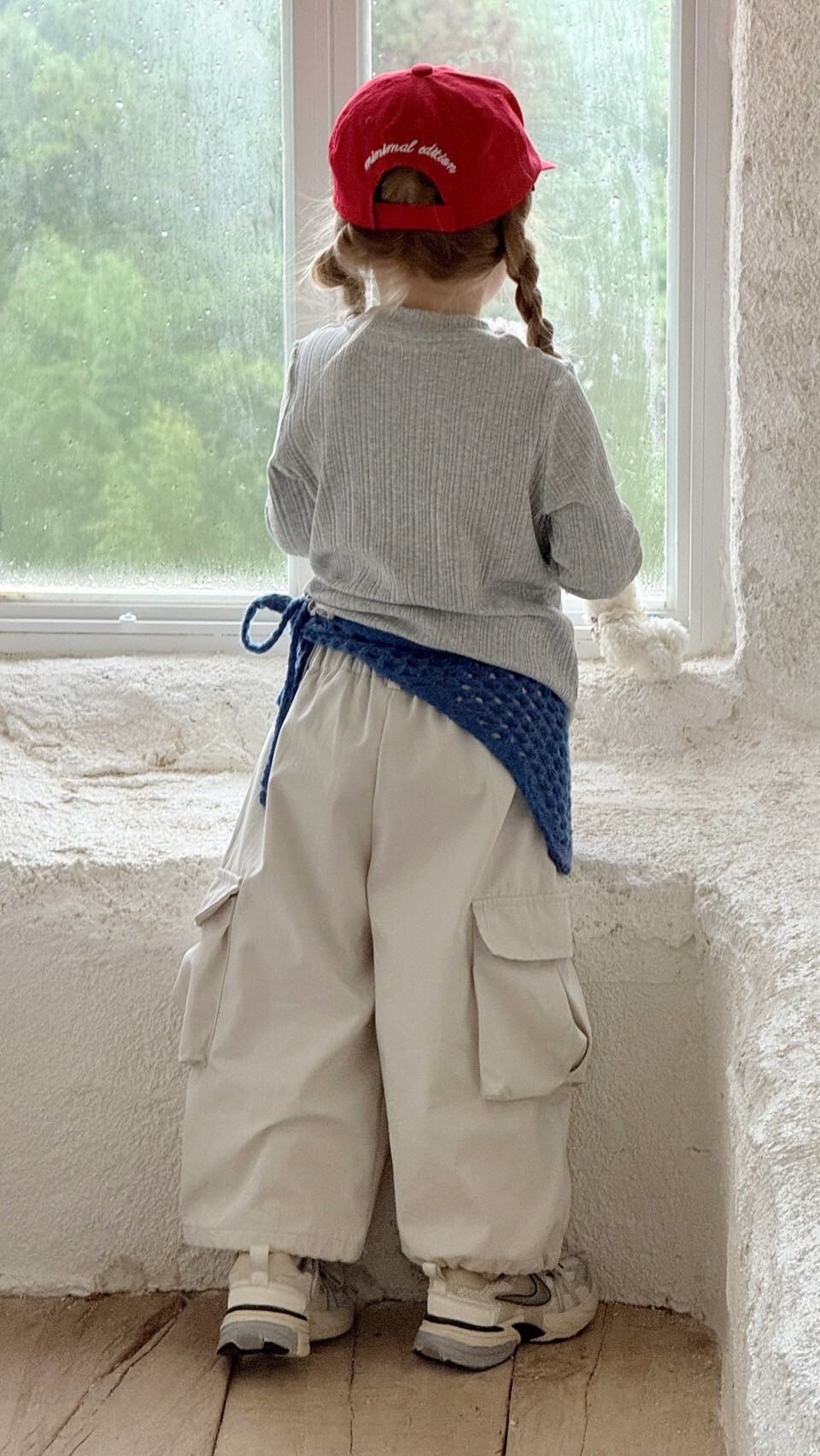 灰系假兩件上衣