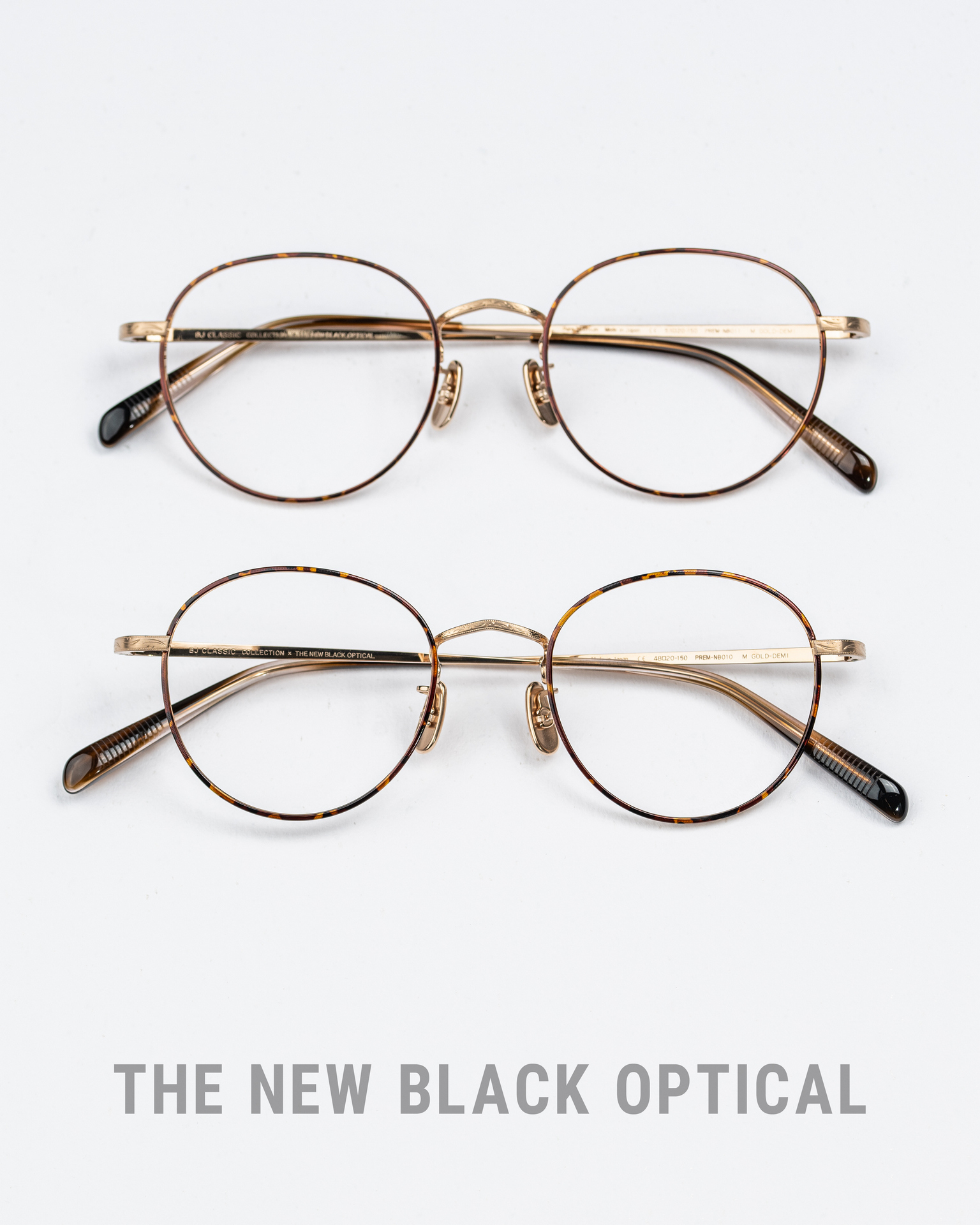 BJ Classic NB-010/NB-011 經典玳瑁金雕花金屬