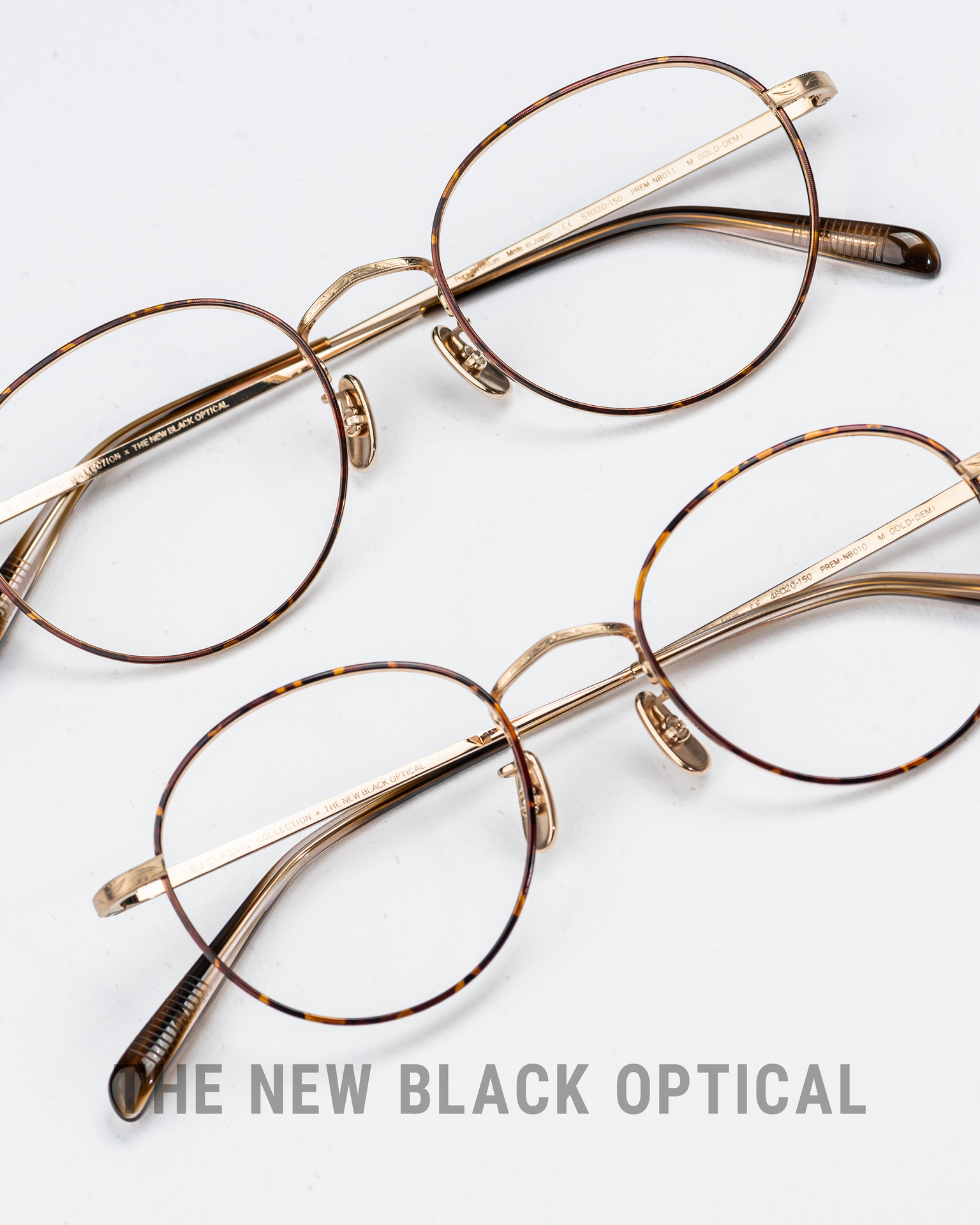 BJ Classic NB-010/NB-011 經典玳瑁金雕花金屬