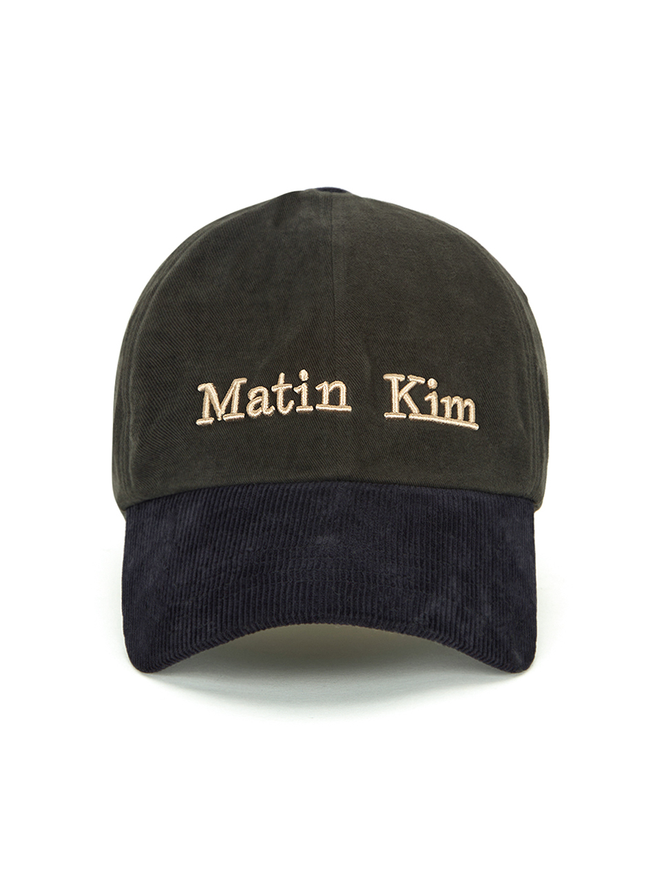 經典LOGO刺繡燈芯絨棒球帽 海軍藍