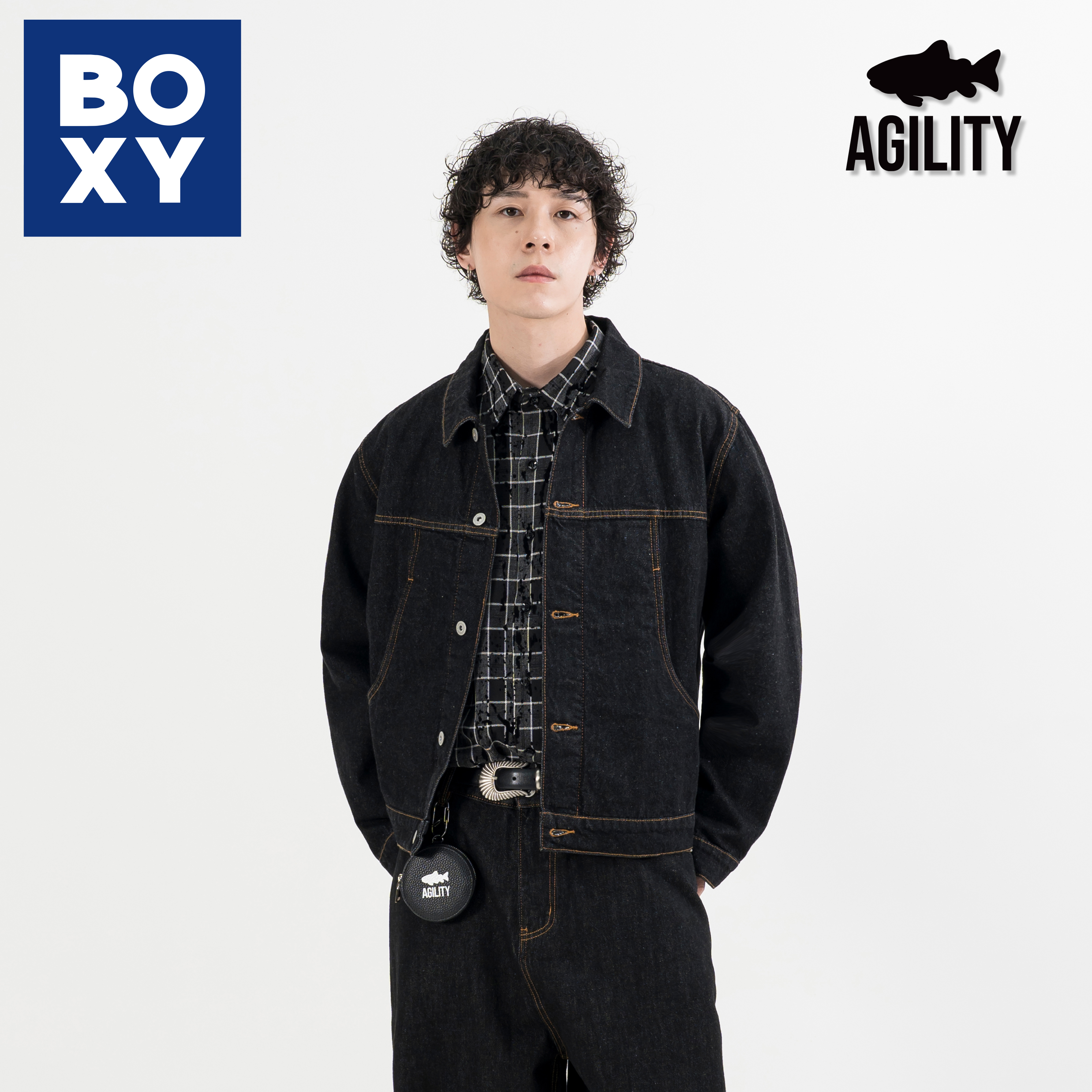 AGILITY Arc Denim Jacket 寬短版型 弧形口袋 牛仔外套 [ADE-J01]