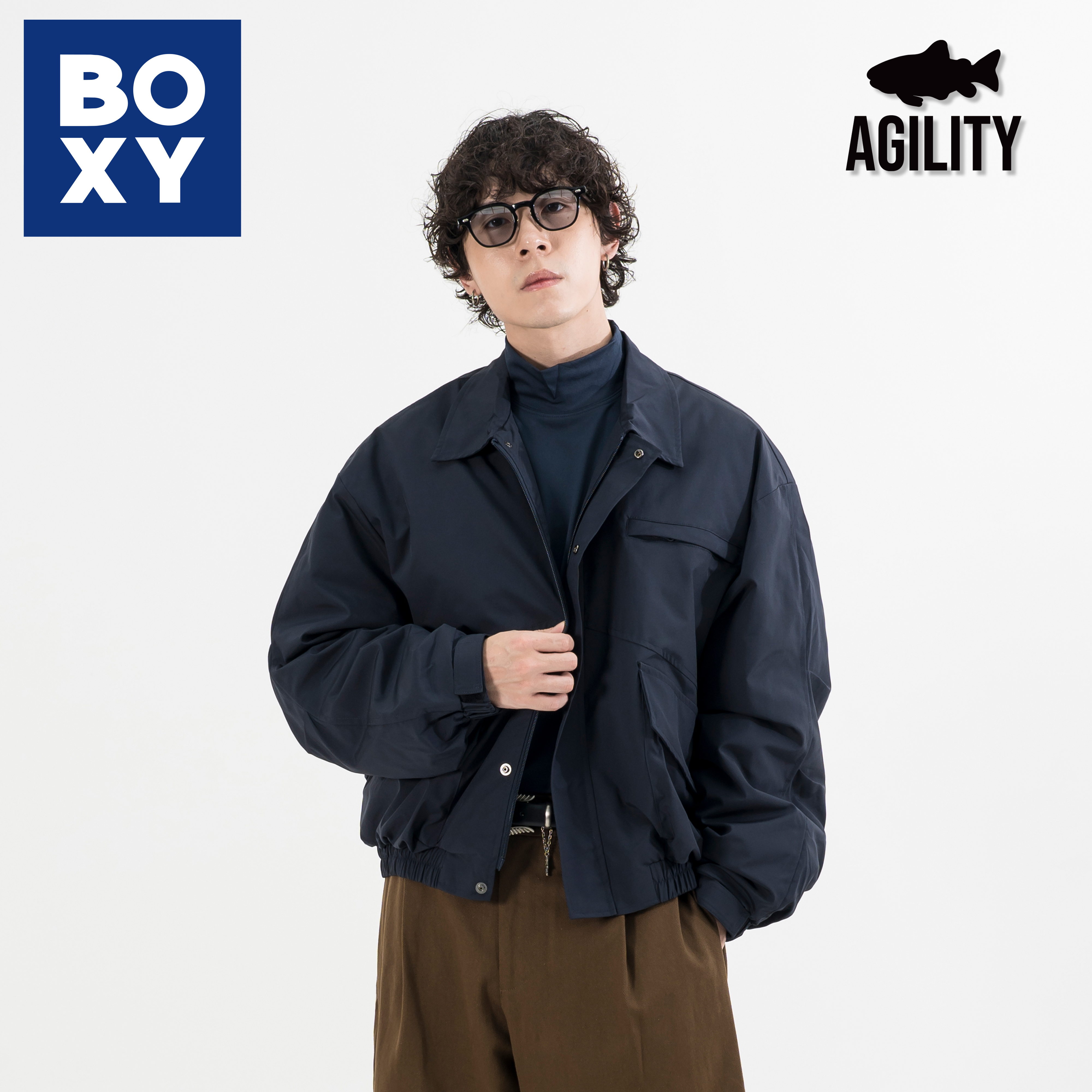 AGILITY Cropped Jacket 寬短 鋪棉 翻領外套 [G2S-25]