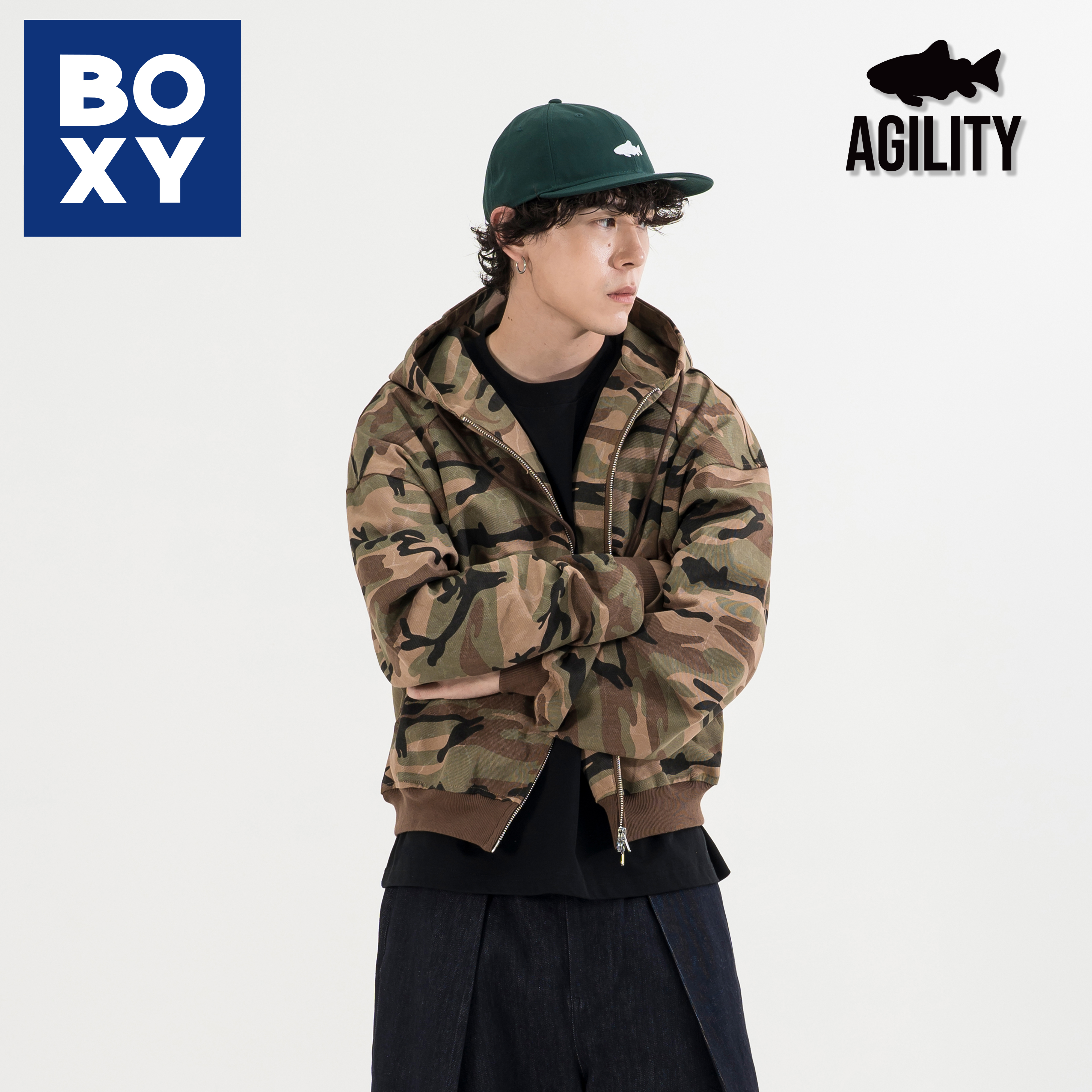 AGILITY Camo Zip Hoodie 迷彩 連帽外套 [HC88]