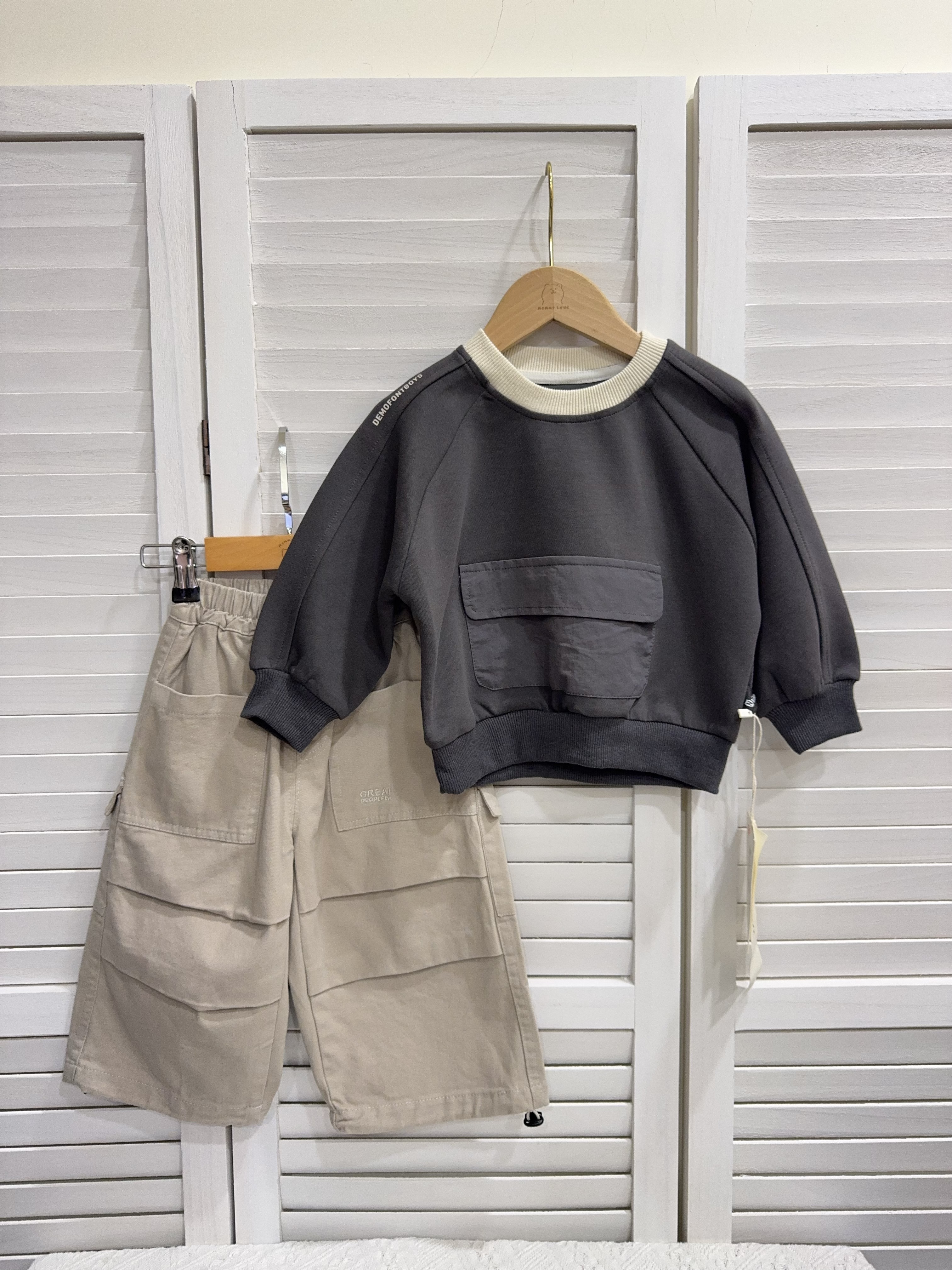 nh6538碳灰大口袋上衣c138