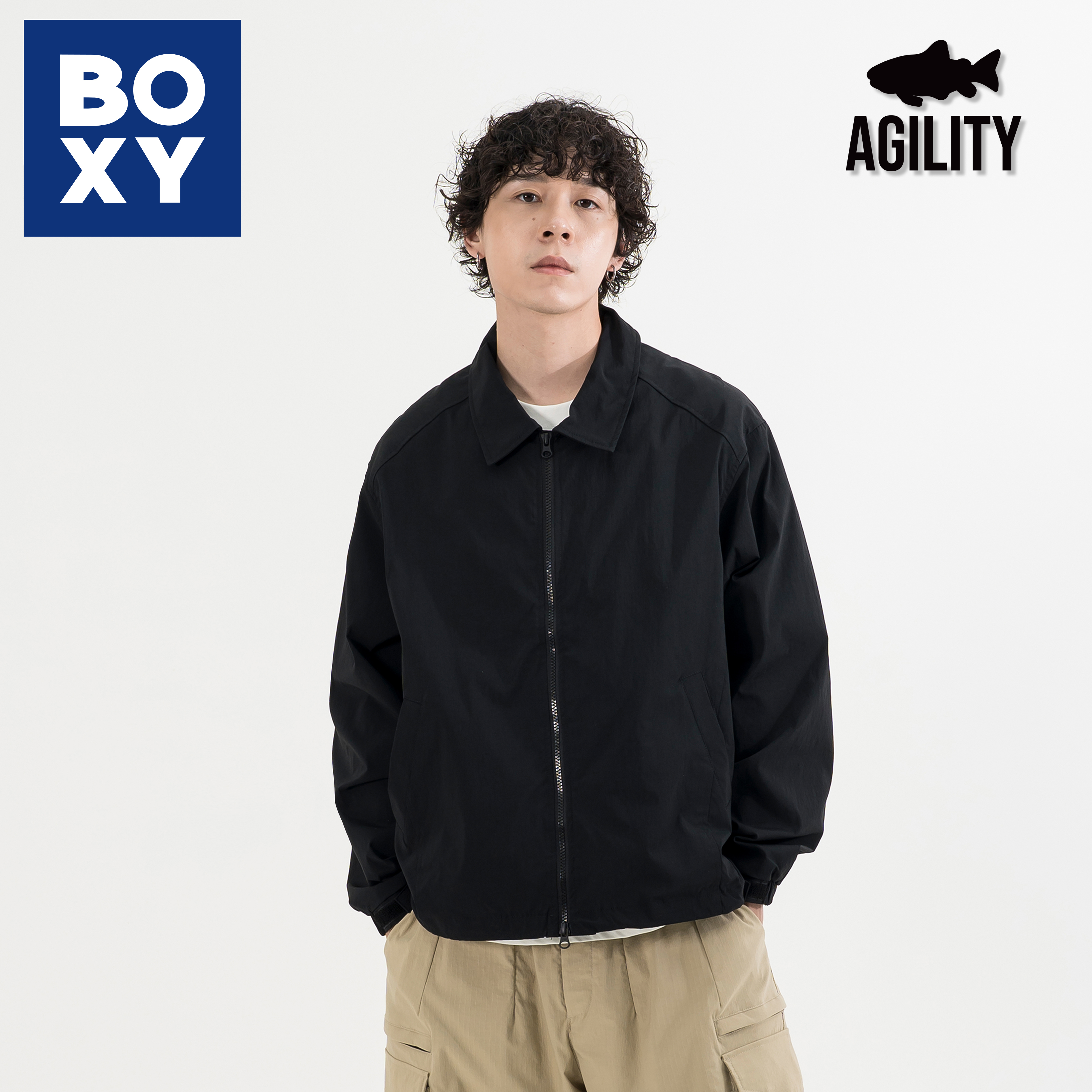 AGILITY Teflon® Zip Coach Jacket 寬短防潑水教練外套[COJ]