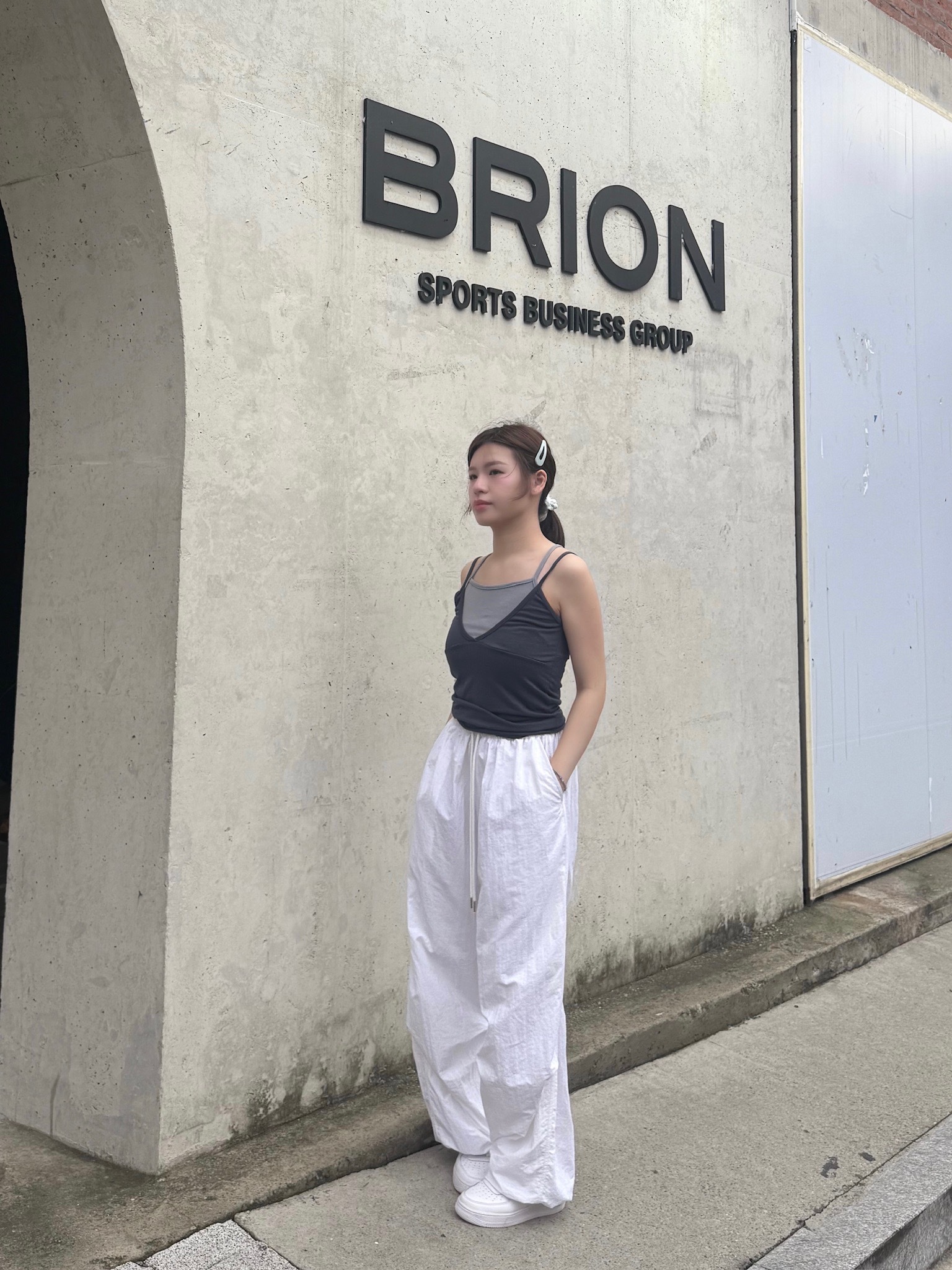 特別款～假兩件拼色上衣