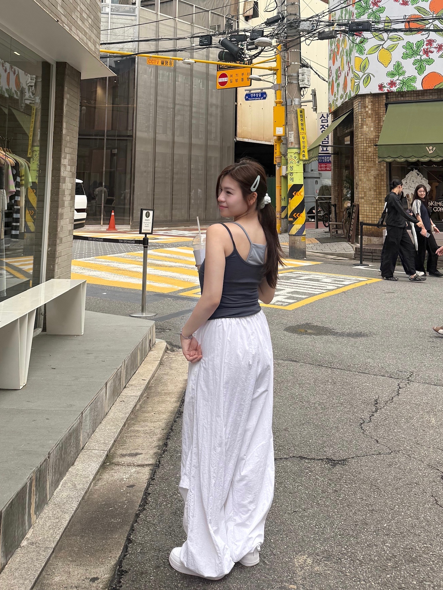 特別款～假兩件拼色上衣