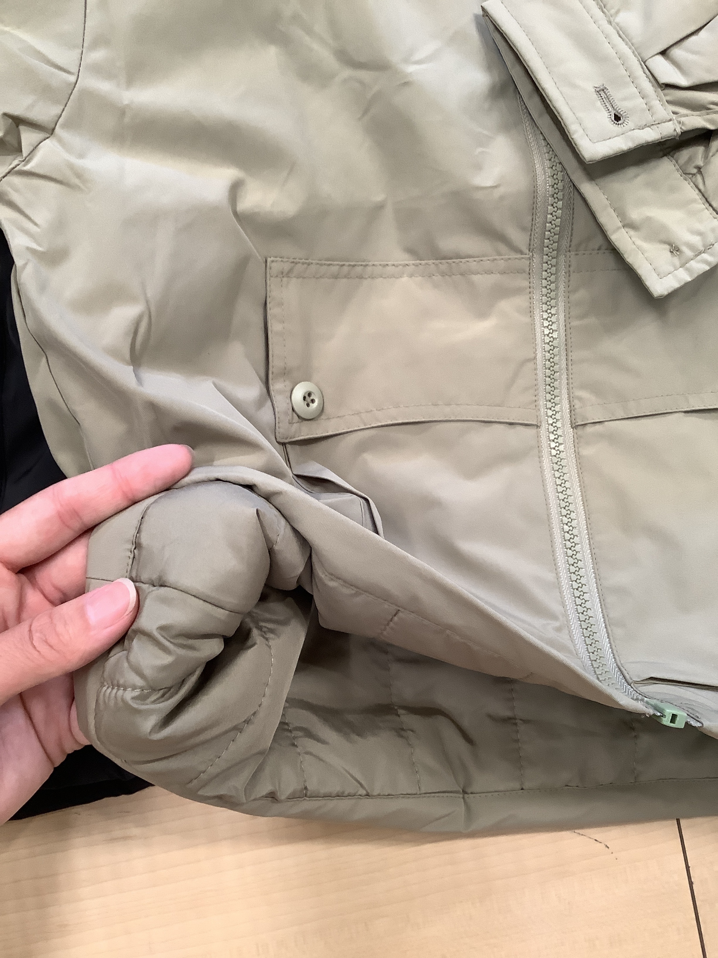 A03205純色鋪棉外套